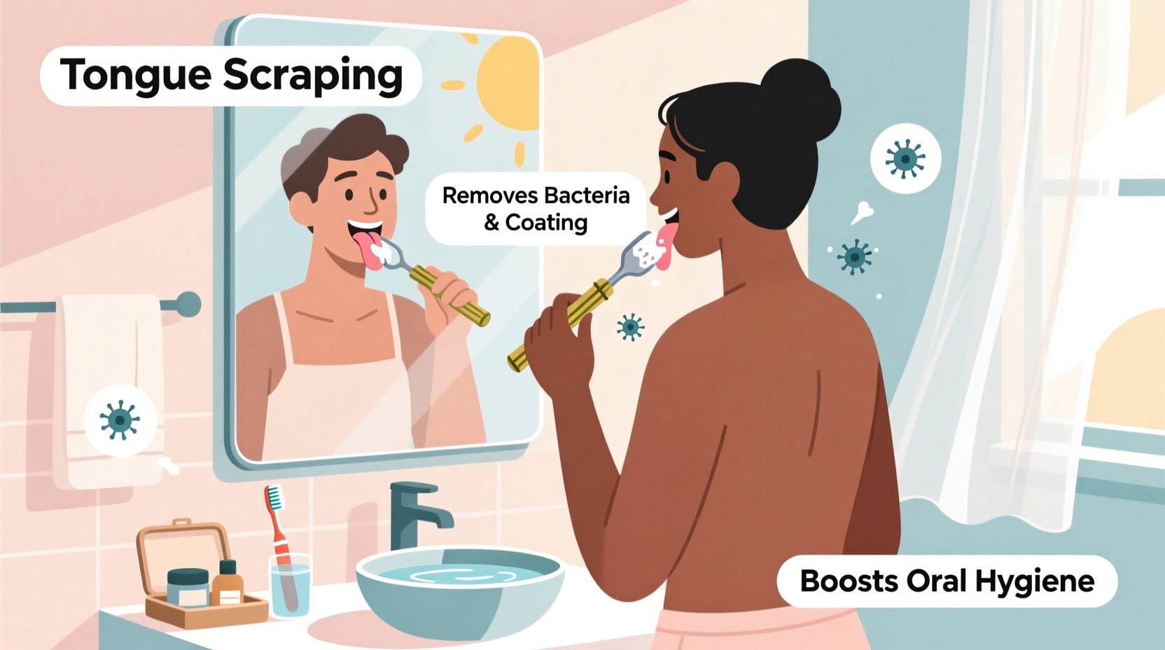 is tongue scraping part of an effective morning routine