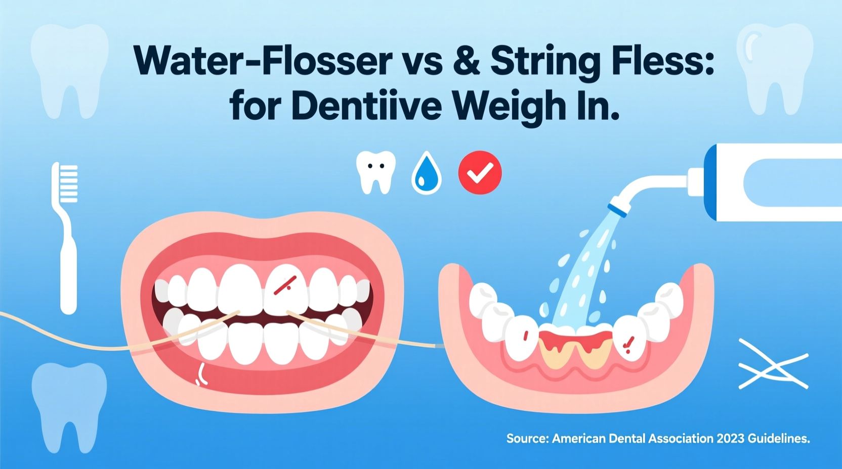 is a water flosser better than string floss for sensitive gums dentists weigh in