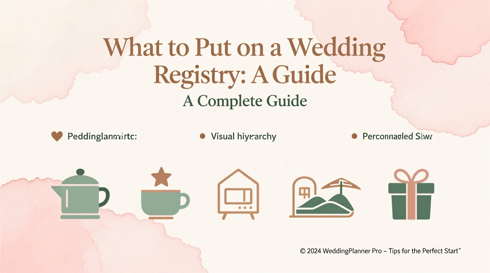 what to put on wedding registry
