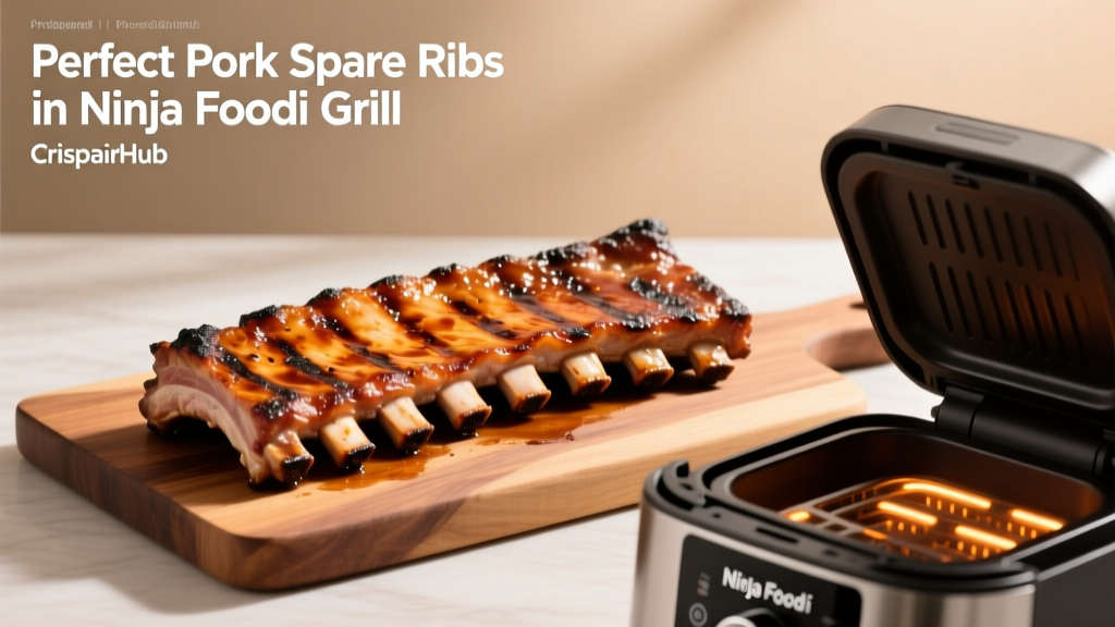 Perfect Pork Spare Ribs in Ninja Foodi Grill