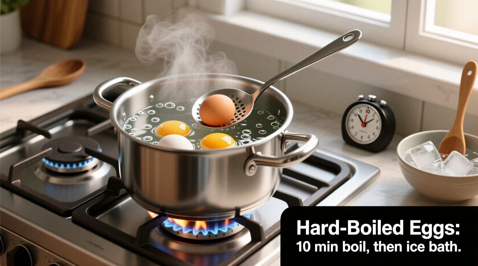 how to cook hard boiled eggs on stove