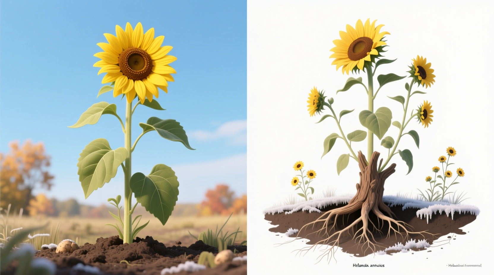 is a sunflower an annual or perennial