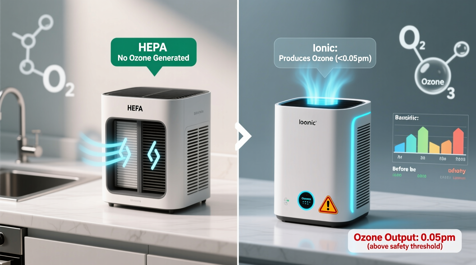 air purifier hepa vs ionic does the ionic one actually generate harmful ozone