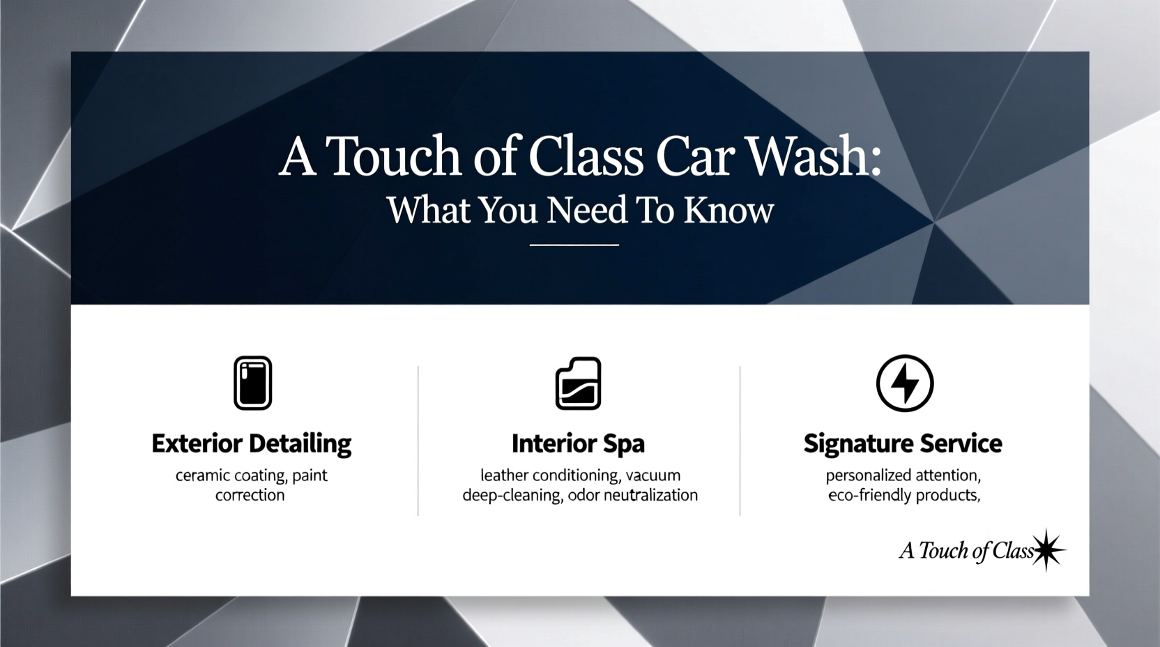 a touch of class car wash