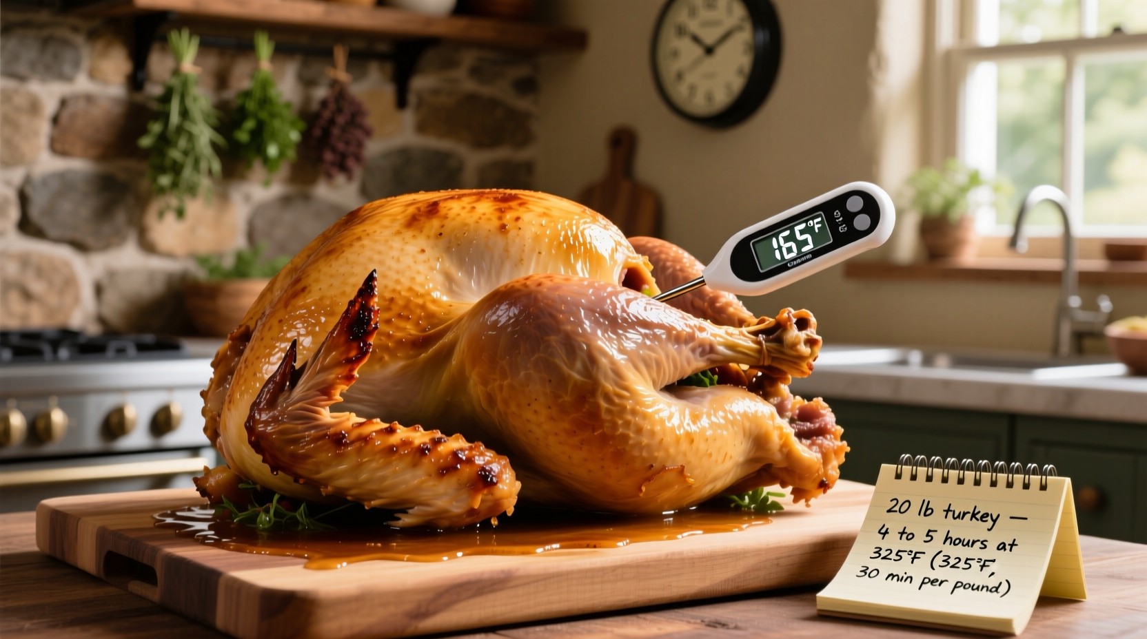how long does a 20 lb turkey take to cook