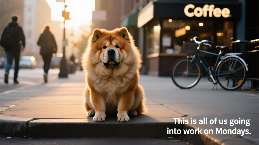 This Chow Chow Refusing to Walk Is All of Us Going Into Work on Mondays