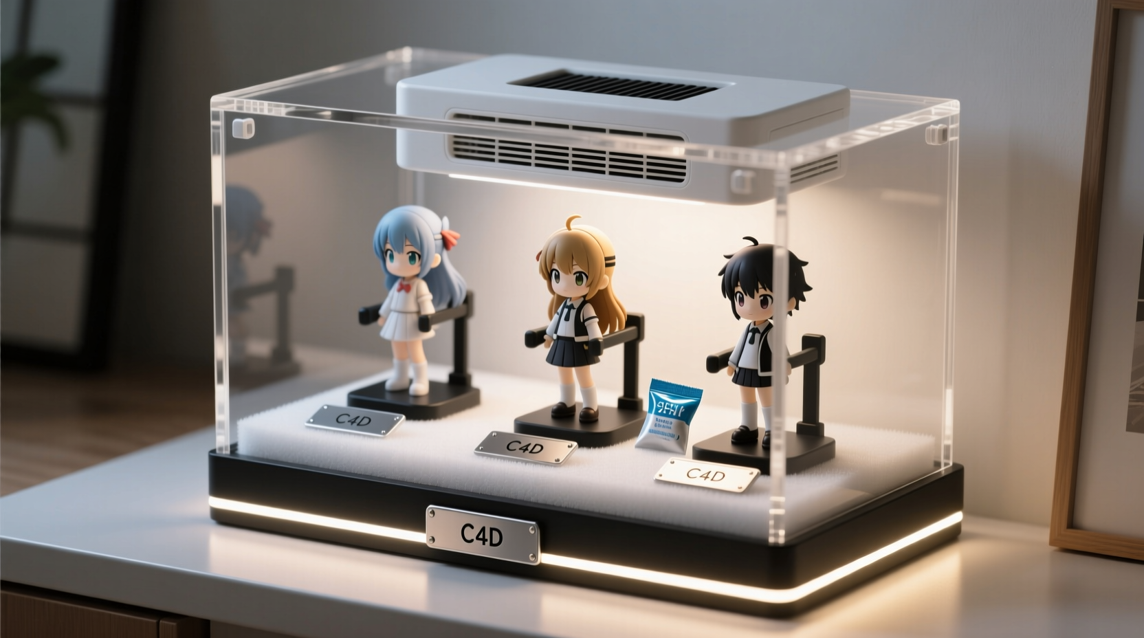 how to display anime figures without them getting dusty every single week