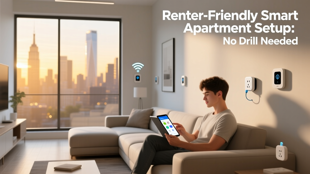 Renter-Friendly Smart Apartment Setup: No Drill Needed