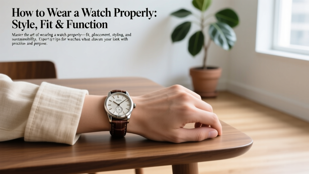 How to Wear a Watch Properly: Style, Fit & Function