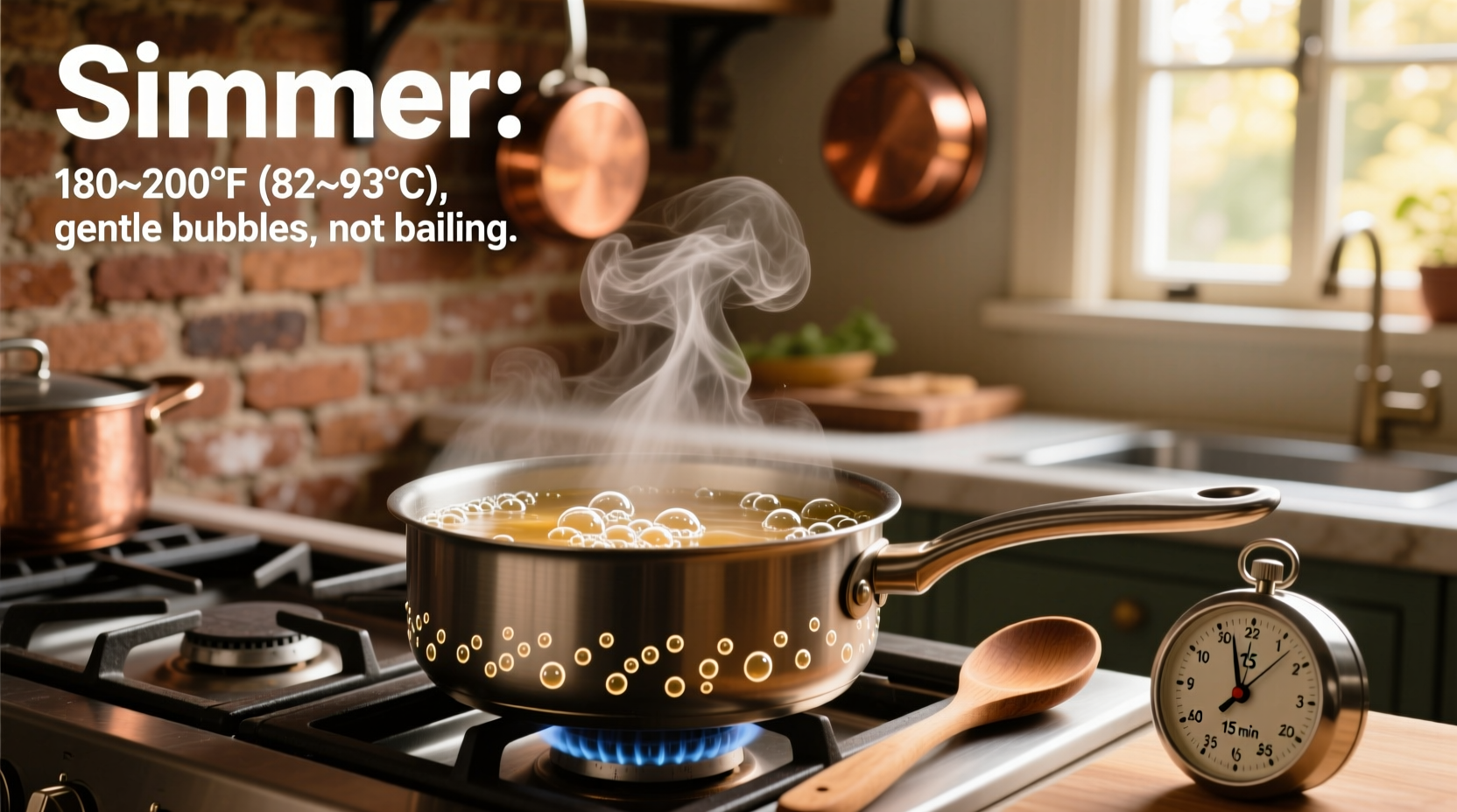 what is simmer in cooking