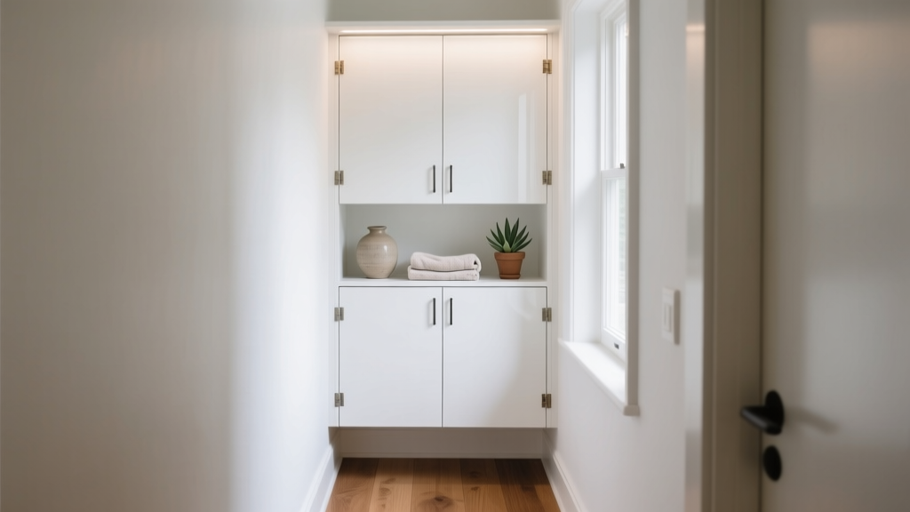 White Hallway Cabinet for Narrow Spaces: Buy & Style