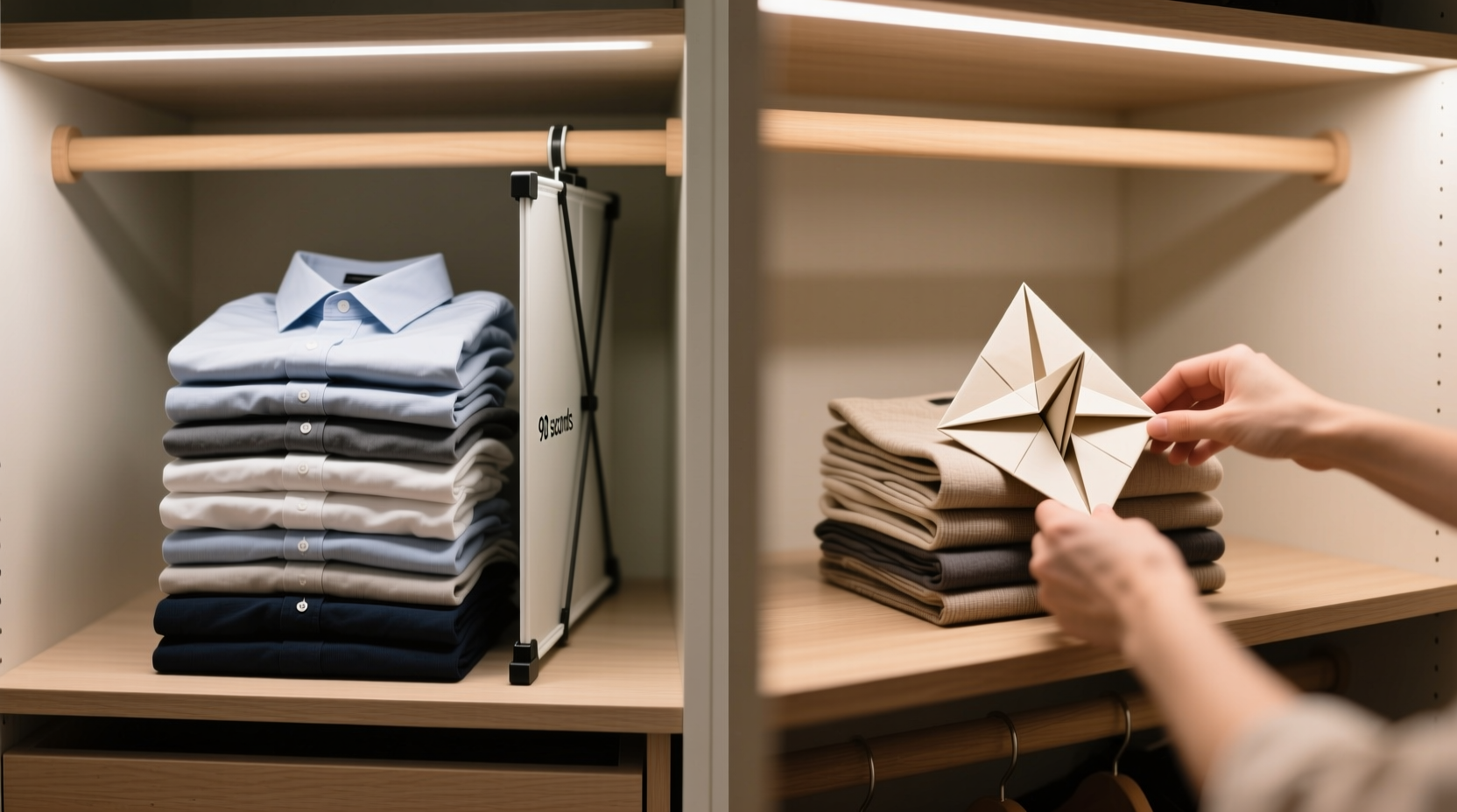 folding board vs origami guide which wins for closet stacking