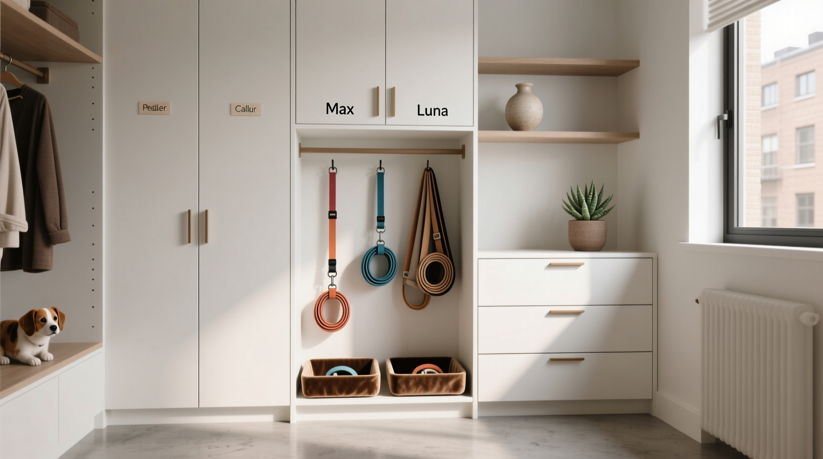 closet organization tips hide leashes stylishly