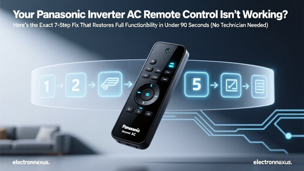 Your Panasonic Inverter AC Remote Control Isn’t Working? Here’s the Exact 7-Step Fix That Restores Full Functionality in Under 90 Seconds (No Technician Needed)