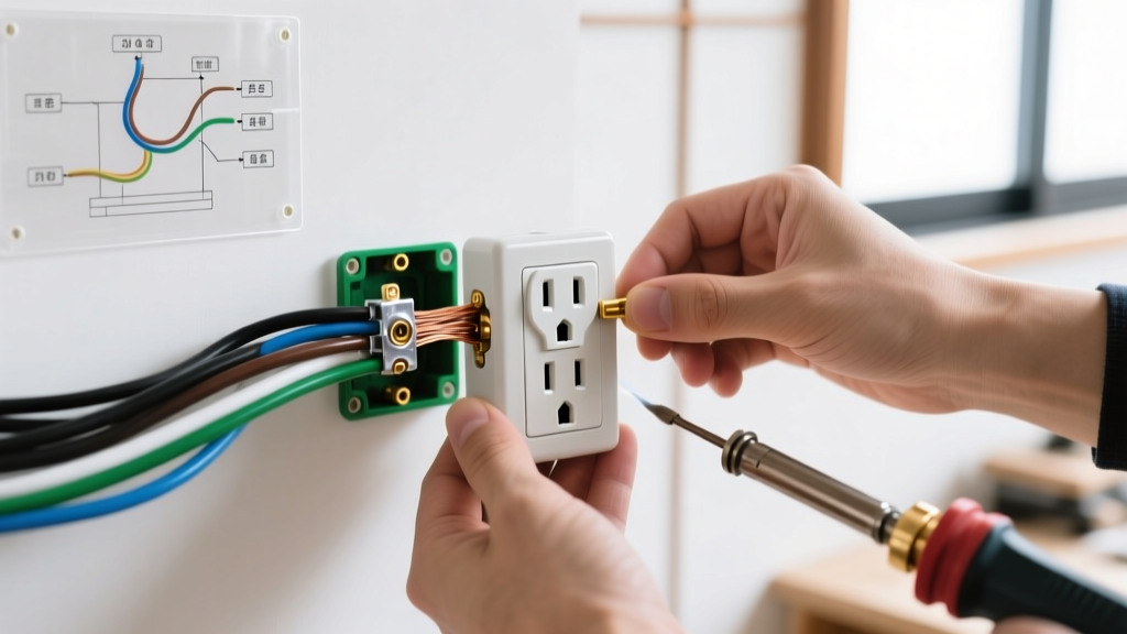 Japanese Electrical Outlet Upgrade: 2-Prong to Grounded JIS Wiring