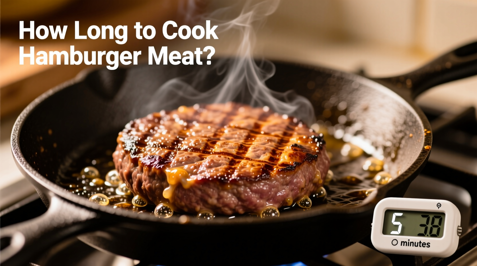how long to cook hamburger meat