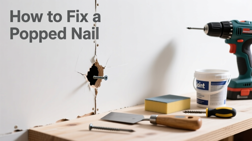 How to Fix a Popped Nail in Drywall or Wood