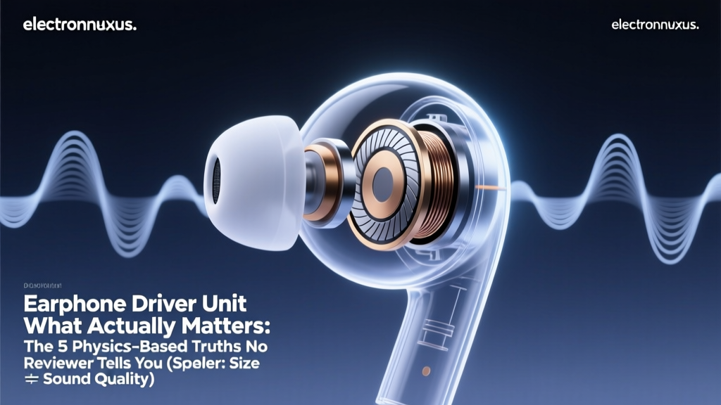 Earphone Driver Unit What Actually Matters: The 5 Physics-Based Truths No Reviewer Tells You (Spoiler: Size ≠ Sound Quality)
