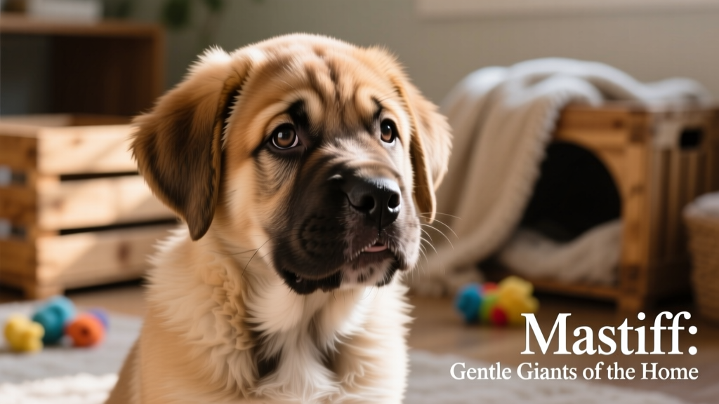 Mastiff puppy headshot