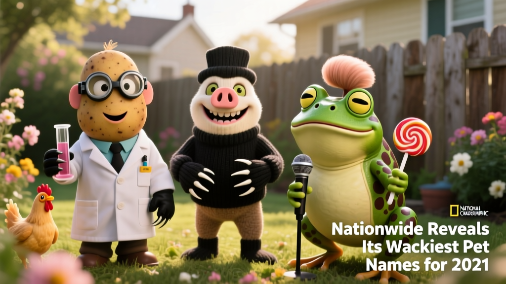 Dr. Potato Head? Mr. Murder Mittens? Porkfrog? Nationwide Reveals Its Wackiest Pet Names For 2021