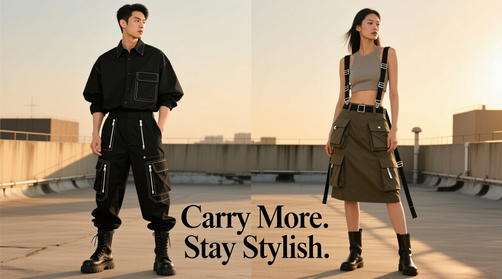 cargo pants vs utility skirt which carries more while looking stylish