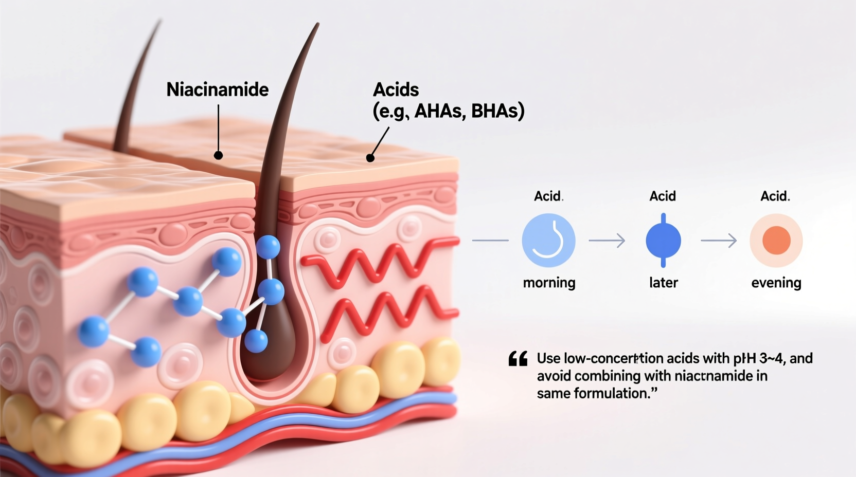 can you use niacinamide with acids without compromising your barrier