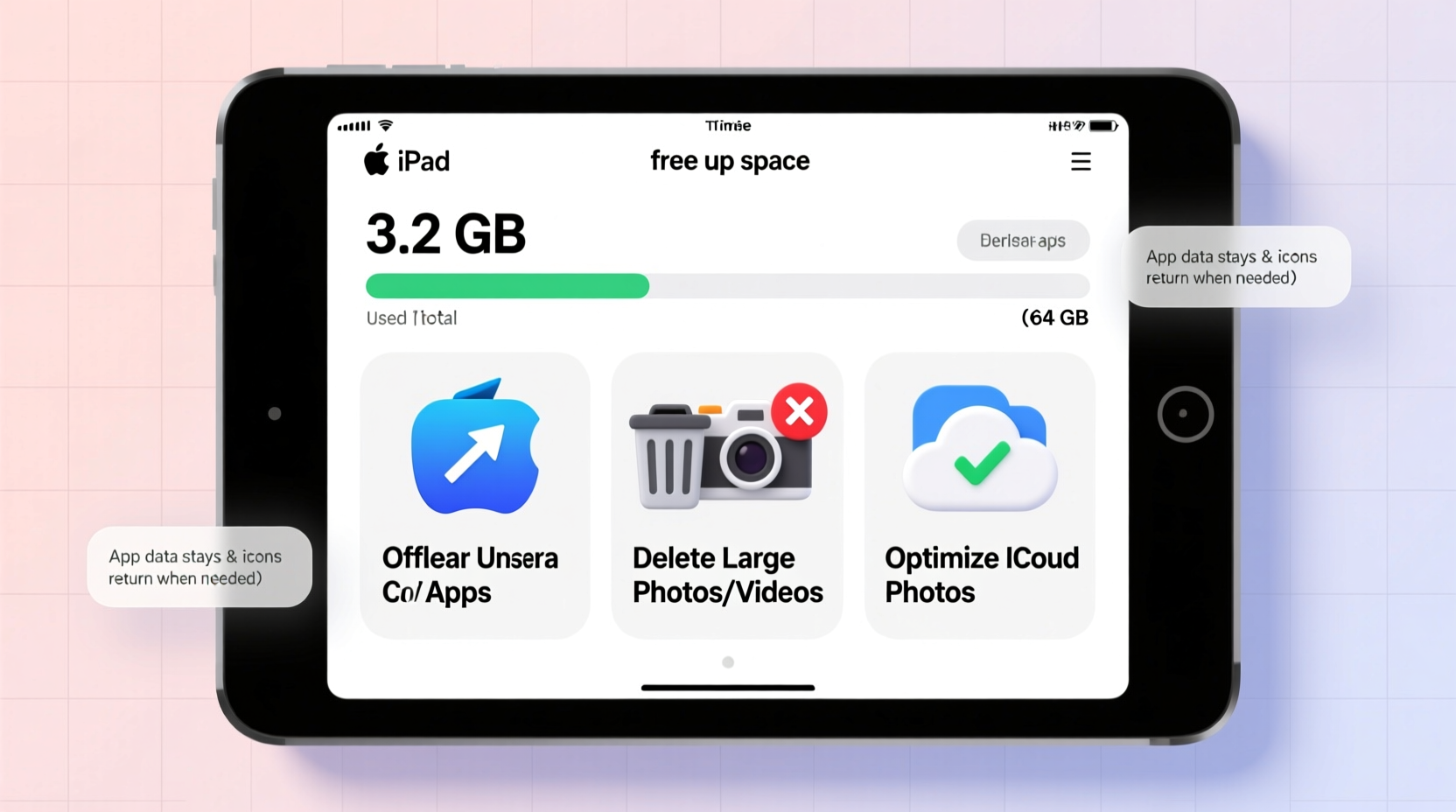 how to free up space on your ipad without deleting apps
