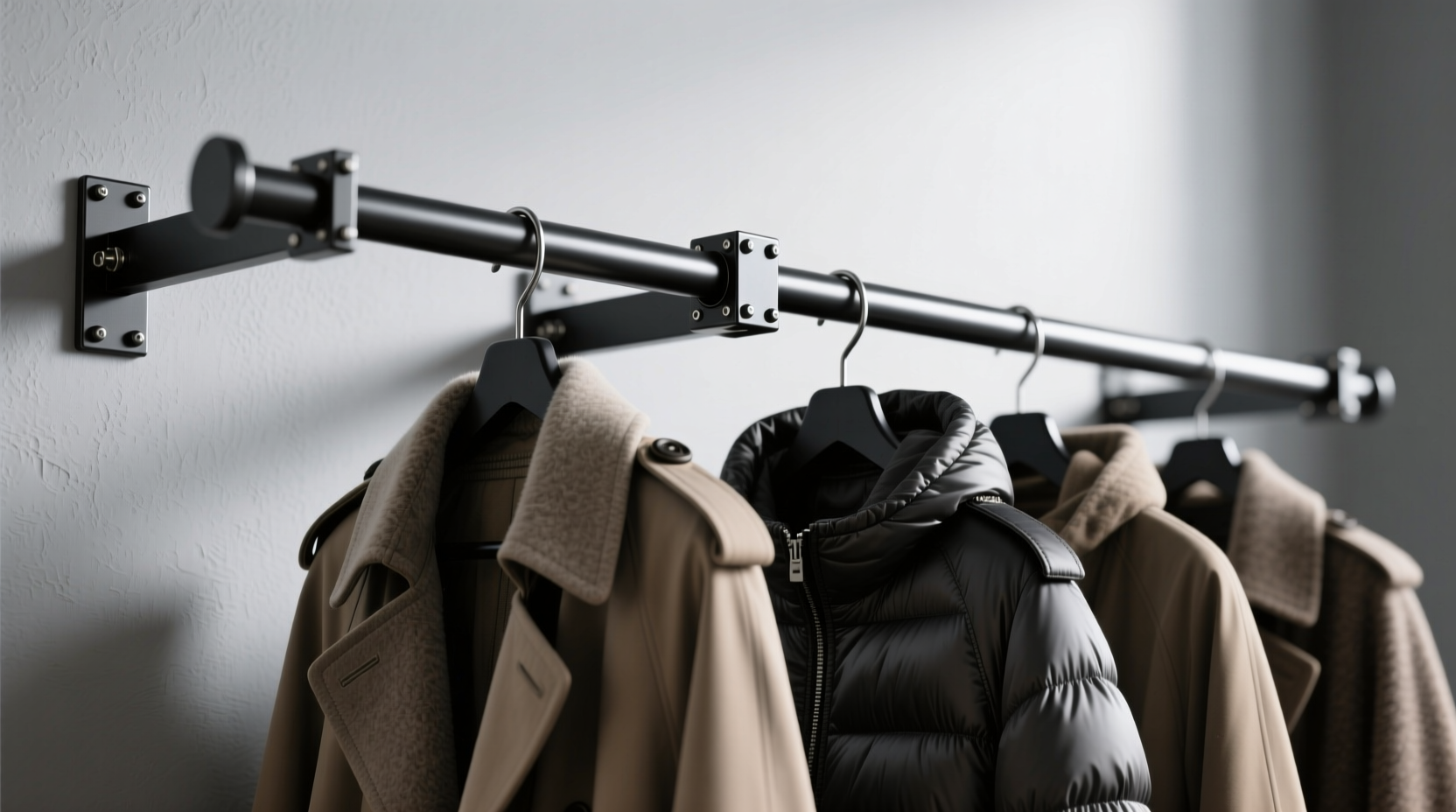 steel vs aluminum closet rods for heavy winter coats