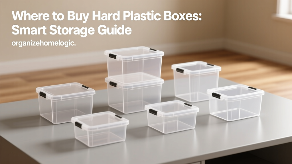 Where to Buy Hard Plastic Boxes: Smart Storage Guide