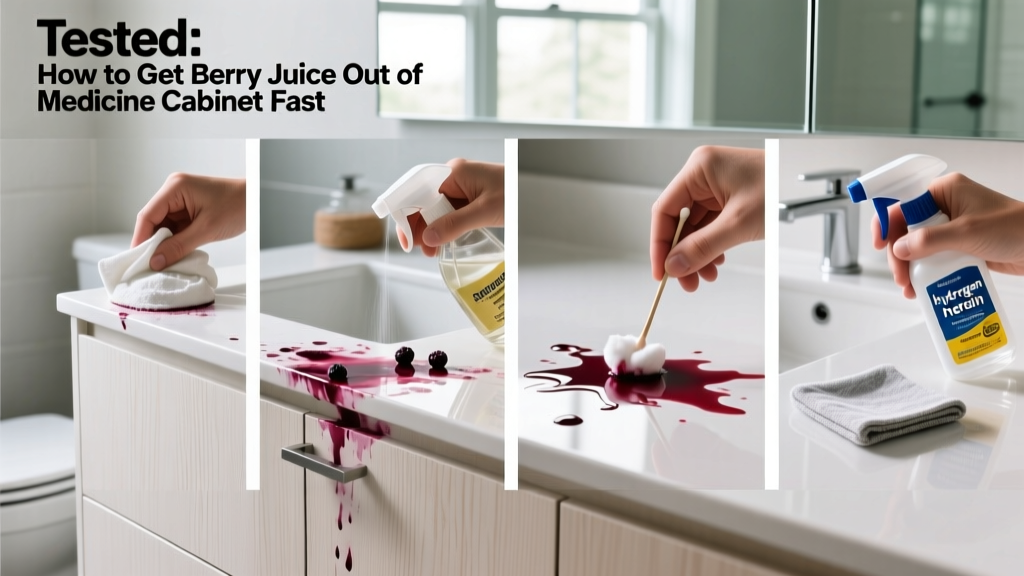 Tested: How to Get Berry Juice Out of Medicine Cabinet Fast