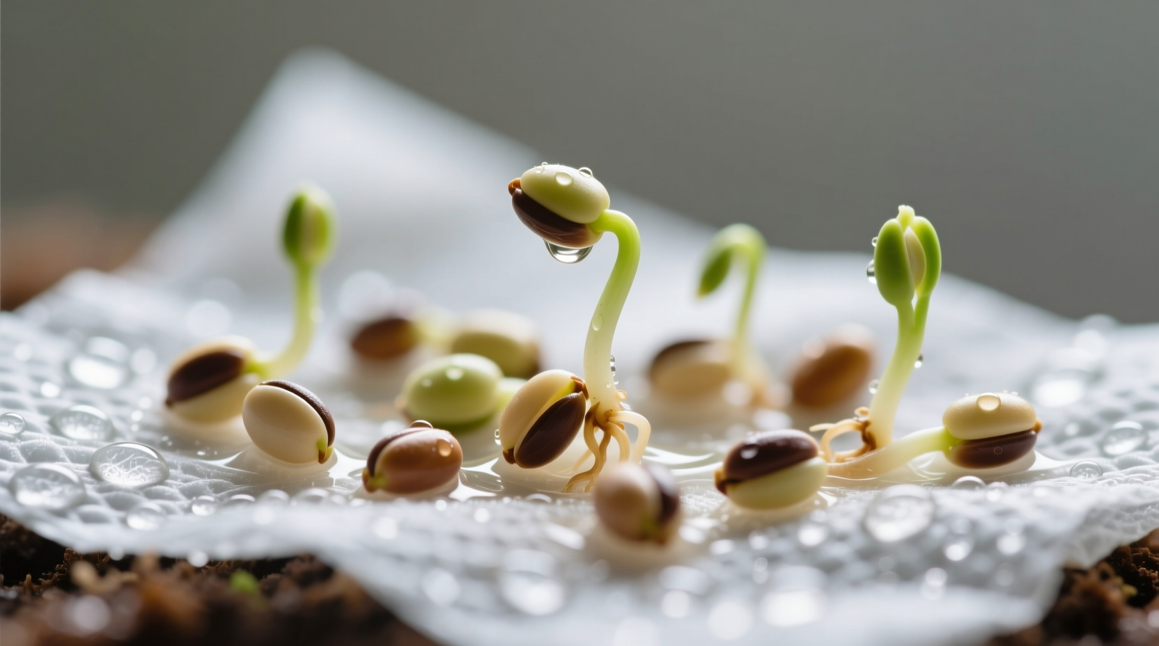 germinate seeds paper towel