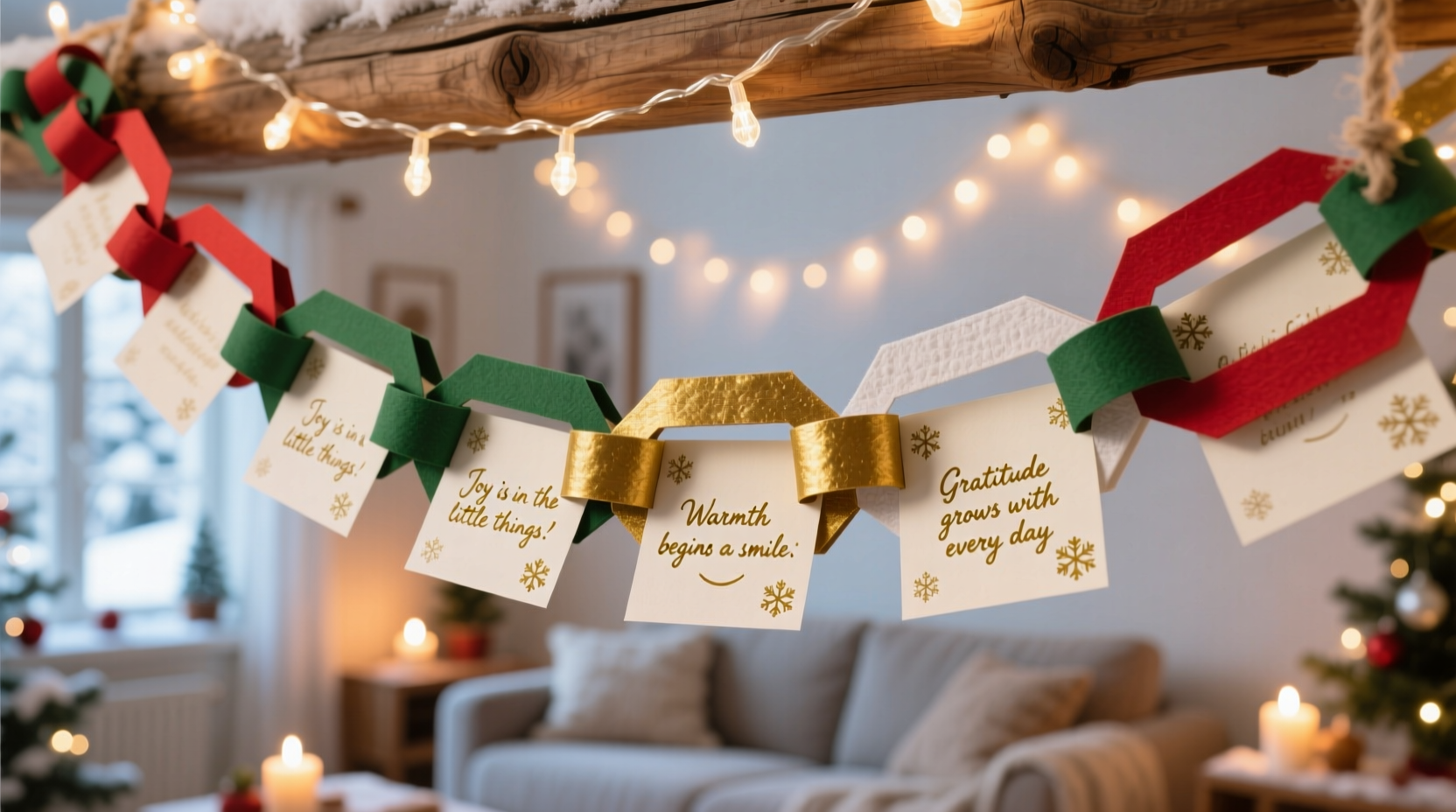 how to make a christmas countdown chain with hidden daily notes