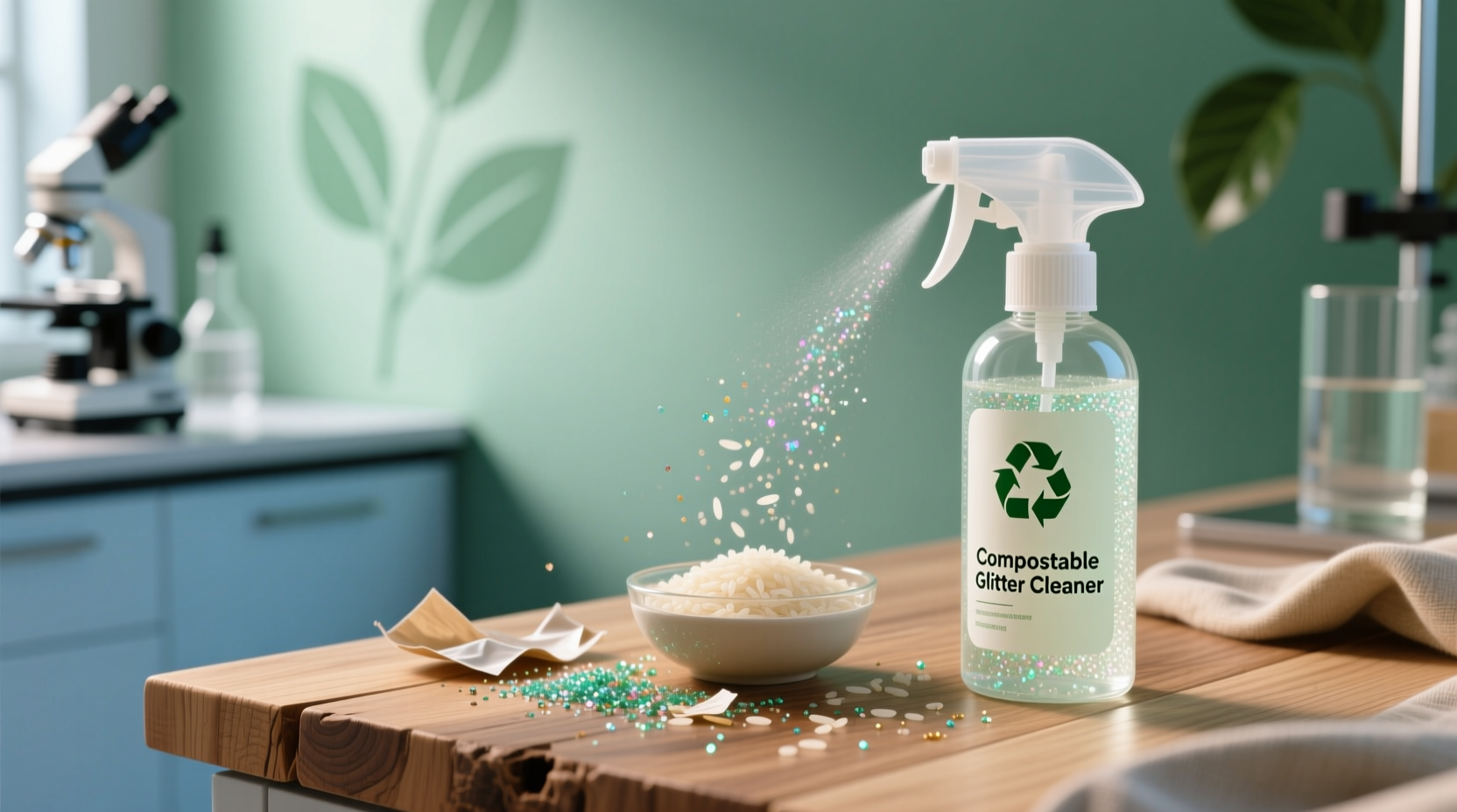 eco friendly cleaning tips glitter vs rice water