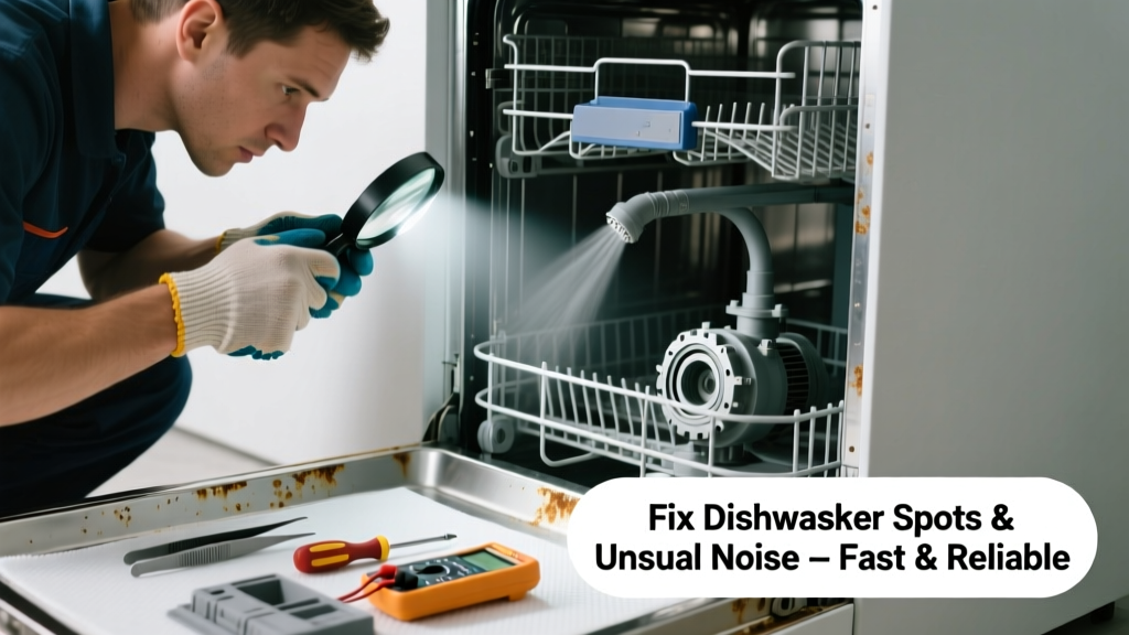 Fix Dishwasher Spots & Unusual Noise Fast