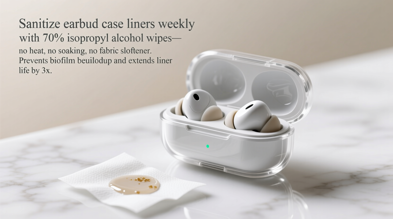 how to sanitize reusable earbud case liners