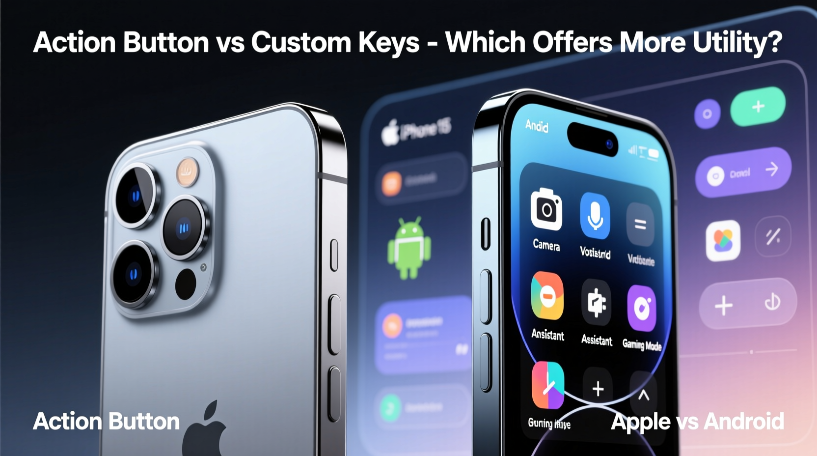 iphone 15 action button vs customizable android side keys which adds more utility