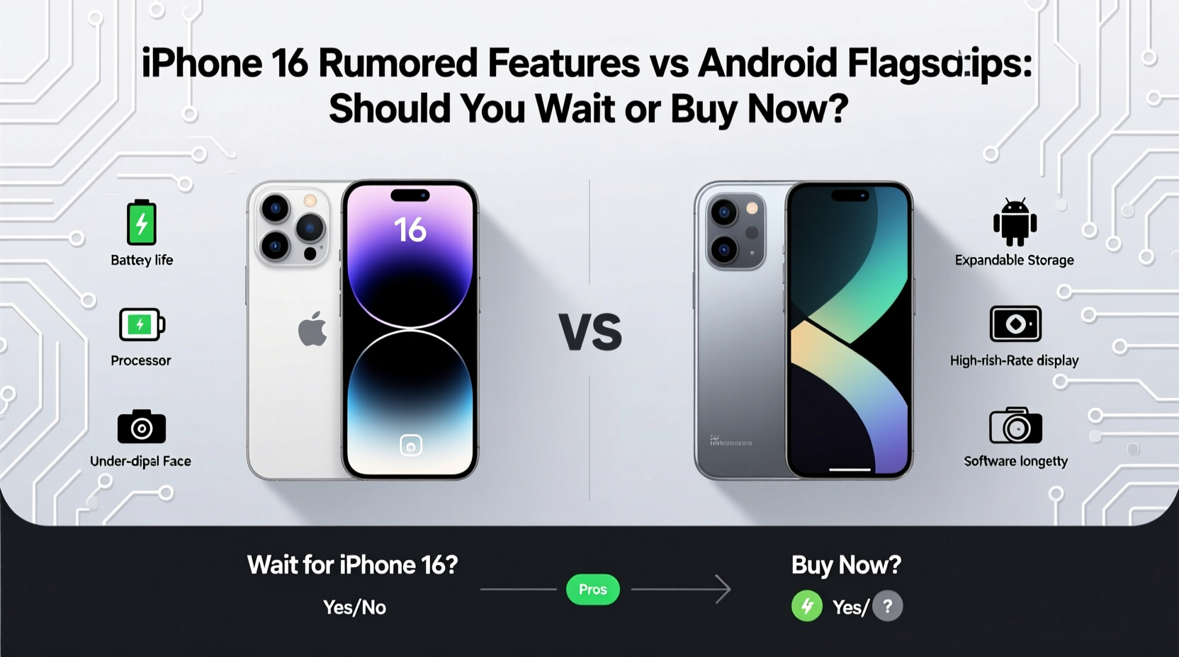 iphone 16 rumored features vs android flagships should you wait or buy now