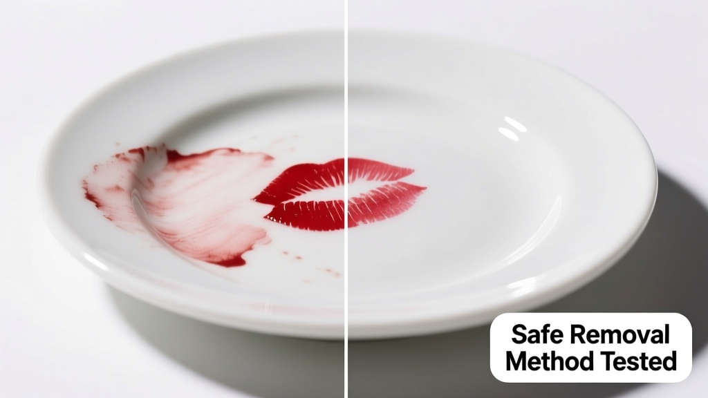 How to Remove Lipstick from Porcelain Safely