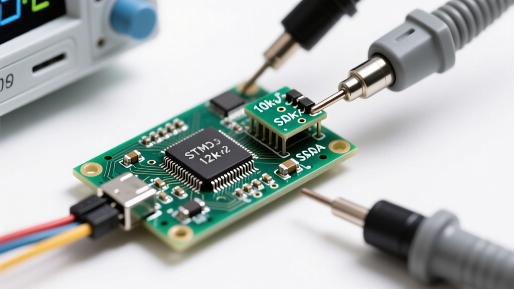 Troubleshooting I2C Sensor Lockup on STM32: Pull-up Values &