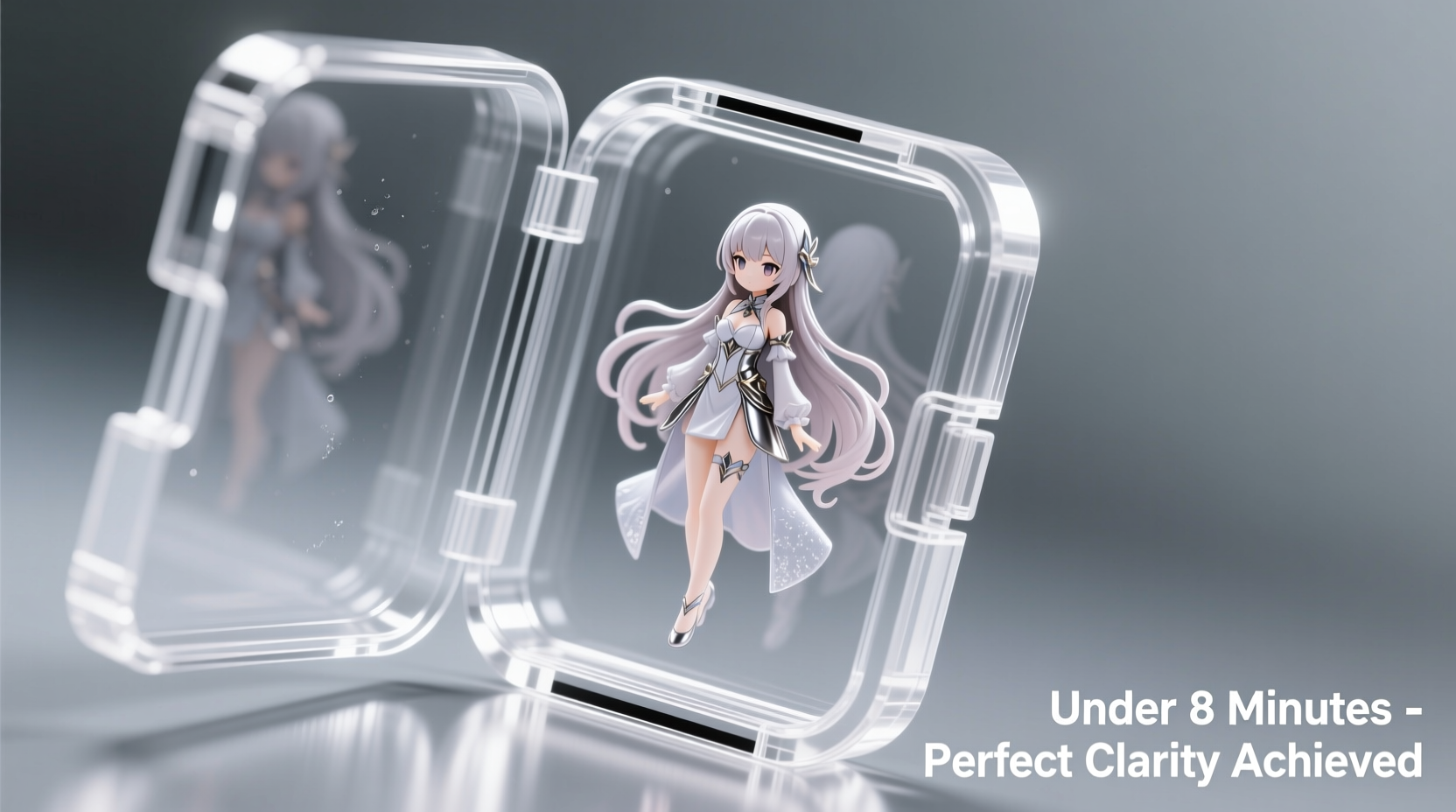 sanitize anime figure cases without fogging acrylic