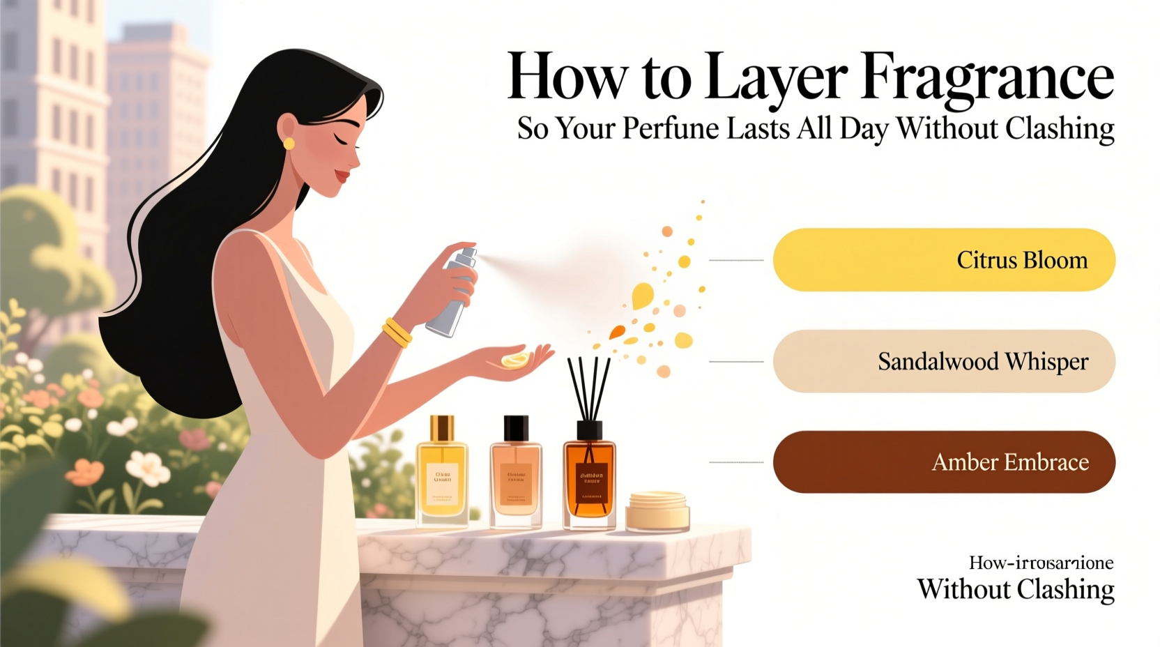 how to layer fragrance so your perfume lasts all day without clashing