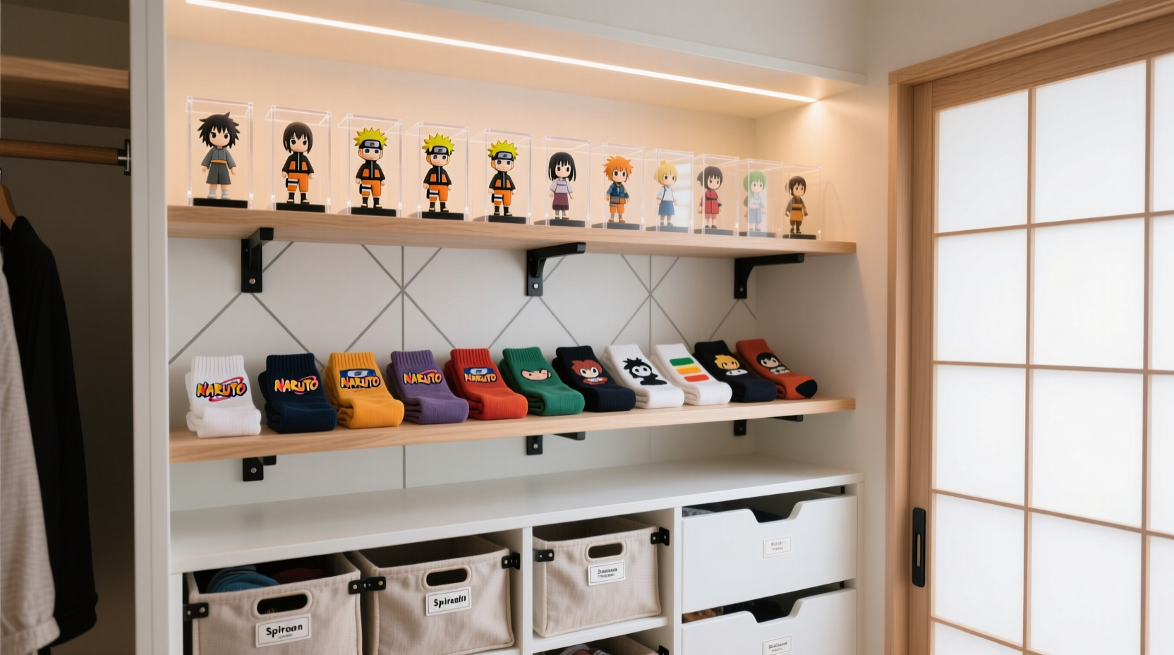 Closet Organization Tips for Figures & Themed Socks