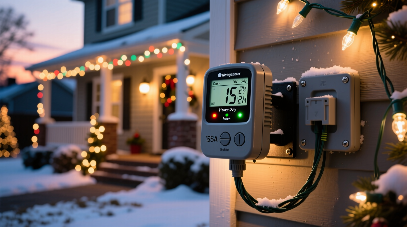Best Outdoor Timers For Turning Christmas Lights On At Dusk Automatically, image size:1664x928
