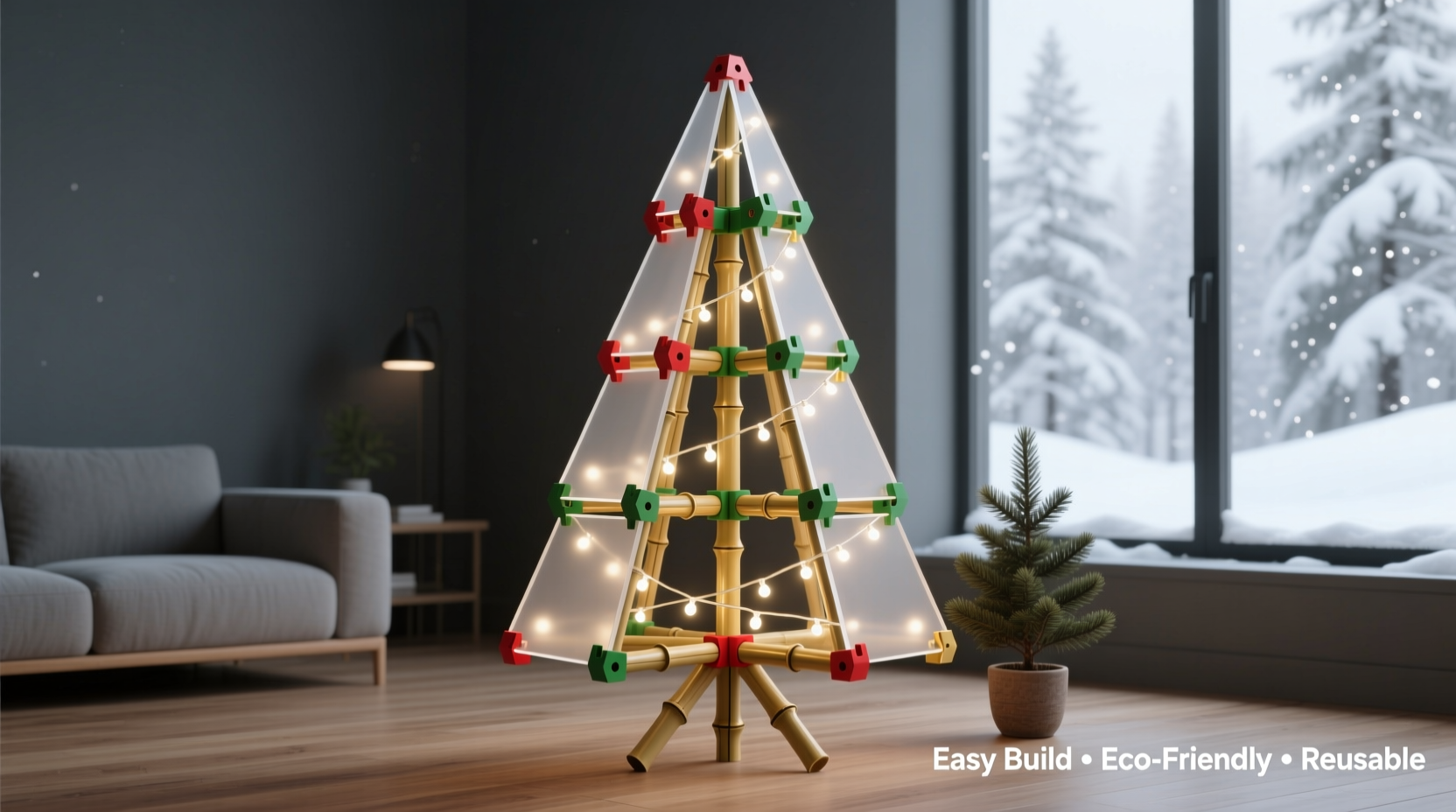 how to make a modular christmas tree for easy assembly and disassembly