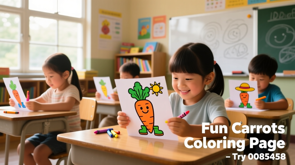 Fun Carrots Coloring Pages Try_0085458: A Developmentally Rich Resource for Early Learners