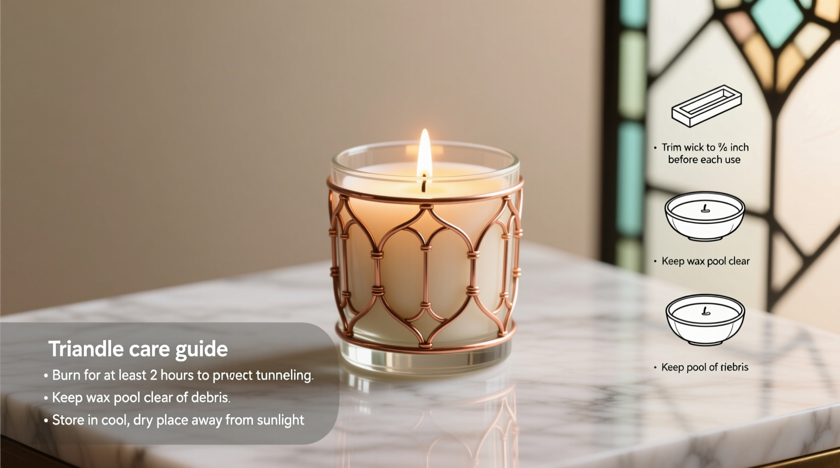 how do i care for my tiffany candle