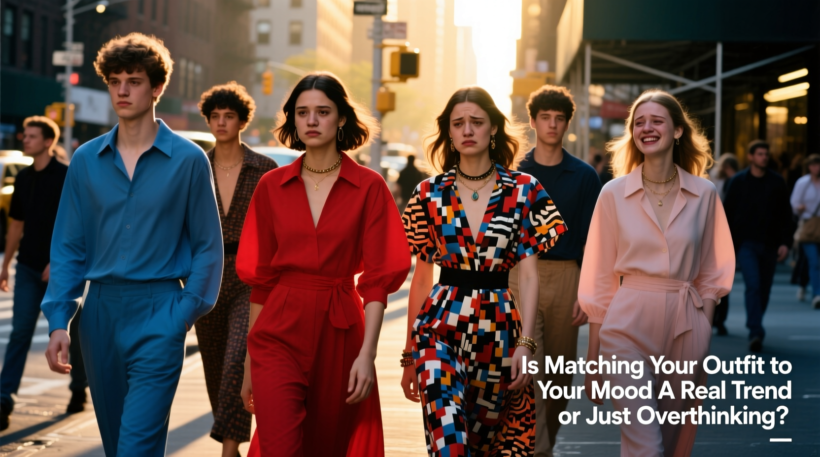 is matching your outfit to your mood a real trend or just overthinking