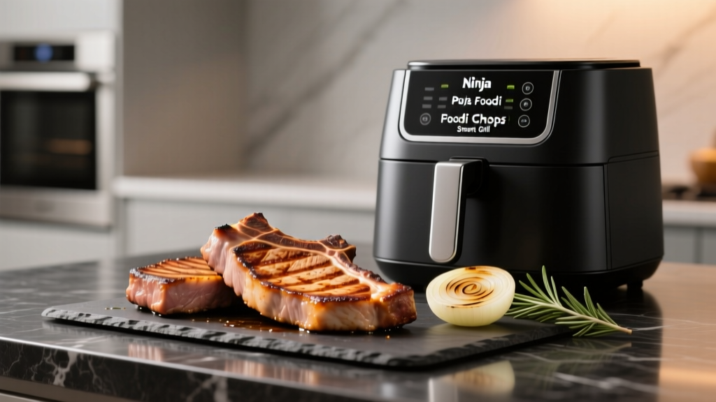 Perfect Pork Chops on Ninja Foodi Smart Grill