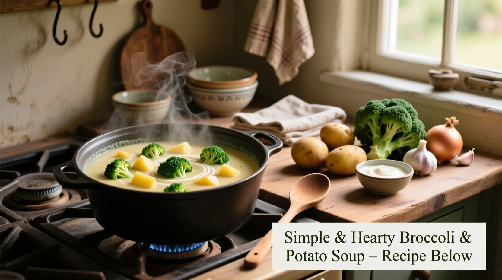 Creamy Broccoli Potato Soup Recipe Ready in 30 Minutes