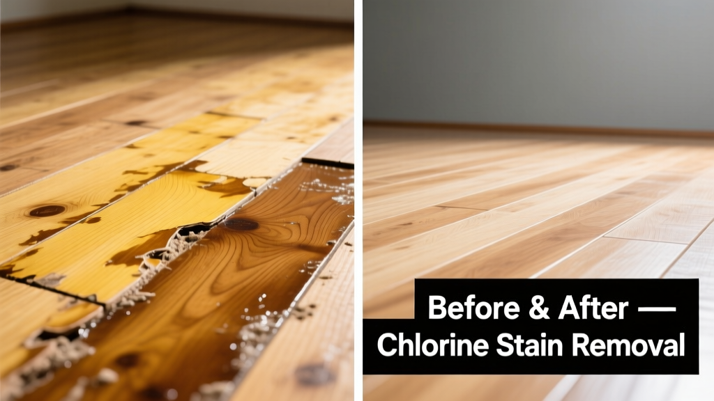 How to Remove Pool Chlorine Stains from Hardwood Floors